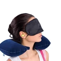 3-IN-1 AIR TRAVEL KIT INCLUDING PILLOW, EARBUDS & EYE MASK