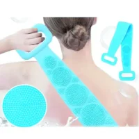Triangle Ant Silicone Back Scrub Strap Exfoliating Towel Bath Shower Body Scrubber Brush Wash