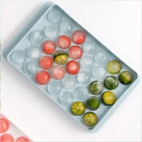 REUSABLE FLEXIBLE PLASTIC ROUND ICE CUBE BALL MAKER
